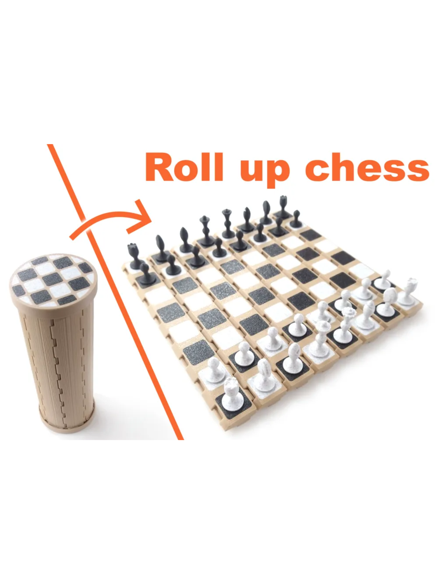 Roll-Up Travel Chess & Checkers Set